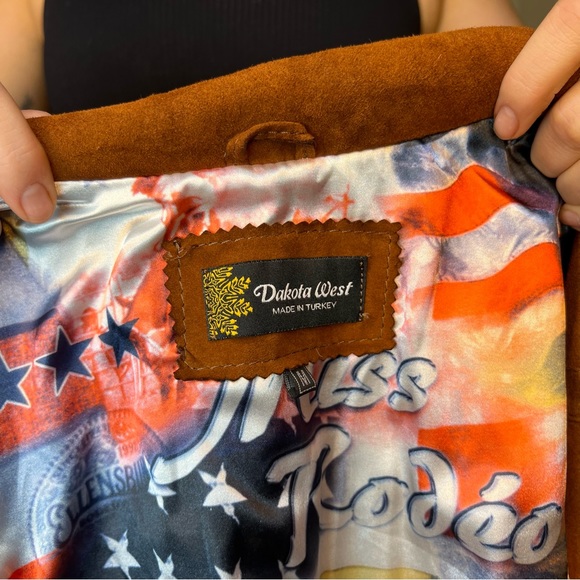 Real leather military style jacket - Picture 3 of 3